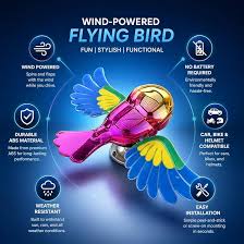 Swinging Bird Wings on Moving Wind