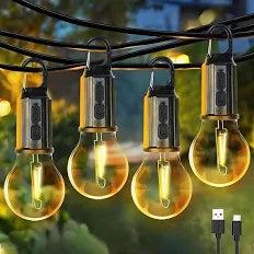 Decorative Hanging Bulb with multiple Tent Lamp Modes