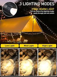 Decorative Hanging Bulb with multiple Tent Lamp Modes